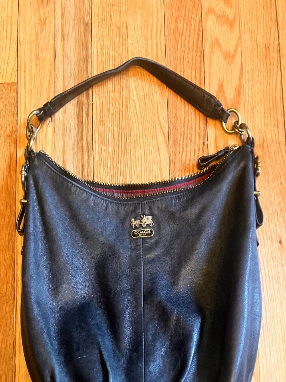 Black Leather Vintage Coach Purse